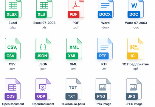 Экспорт журналов и документов HACCPro в PDF, Excel, 1С и другие форматы